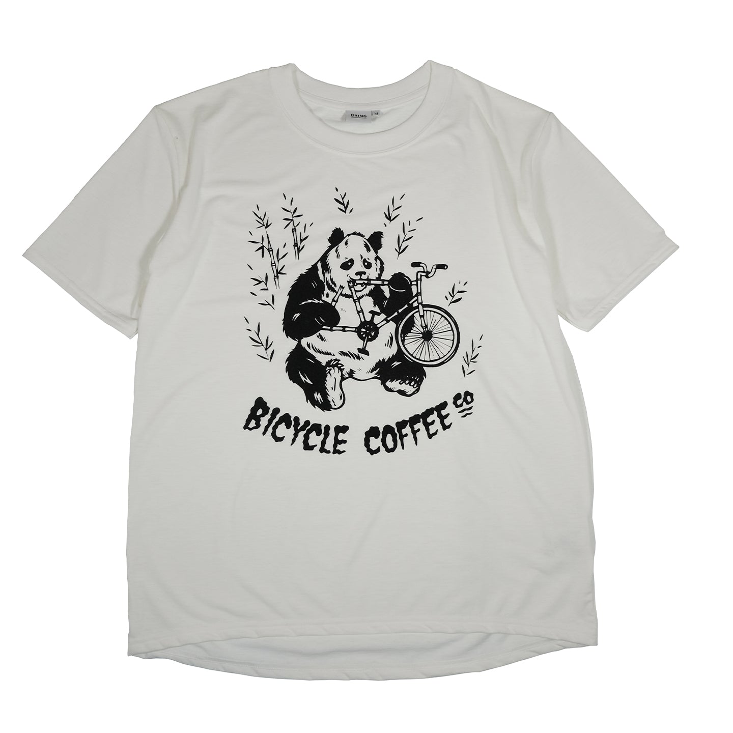 Panda Eats Bike T-Shirts BRING DRYCOTTONY
